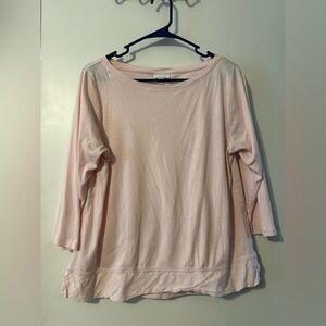 J. Jill Light Pink Long Sleeve Top